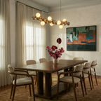 nuvlight Molecules Modernist Spherical Cluster Statement Chandelier