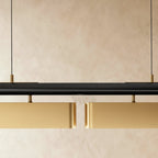 nuvlight Munira Modernist Symmetrical Opal Linear Chandelier