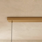 nuvlight Munira Modernist Symmetrical Opal Linear Chandelier