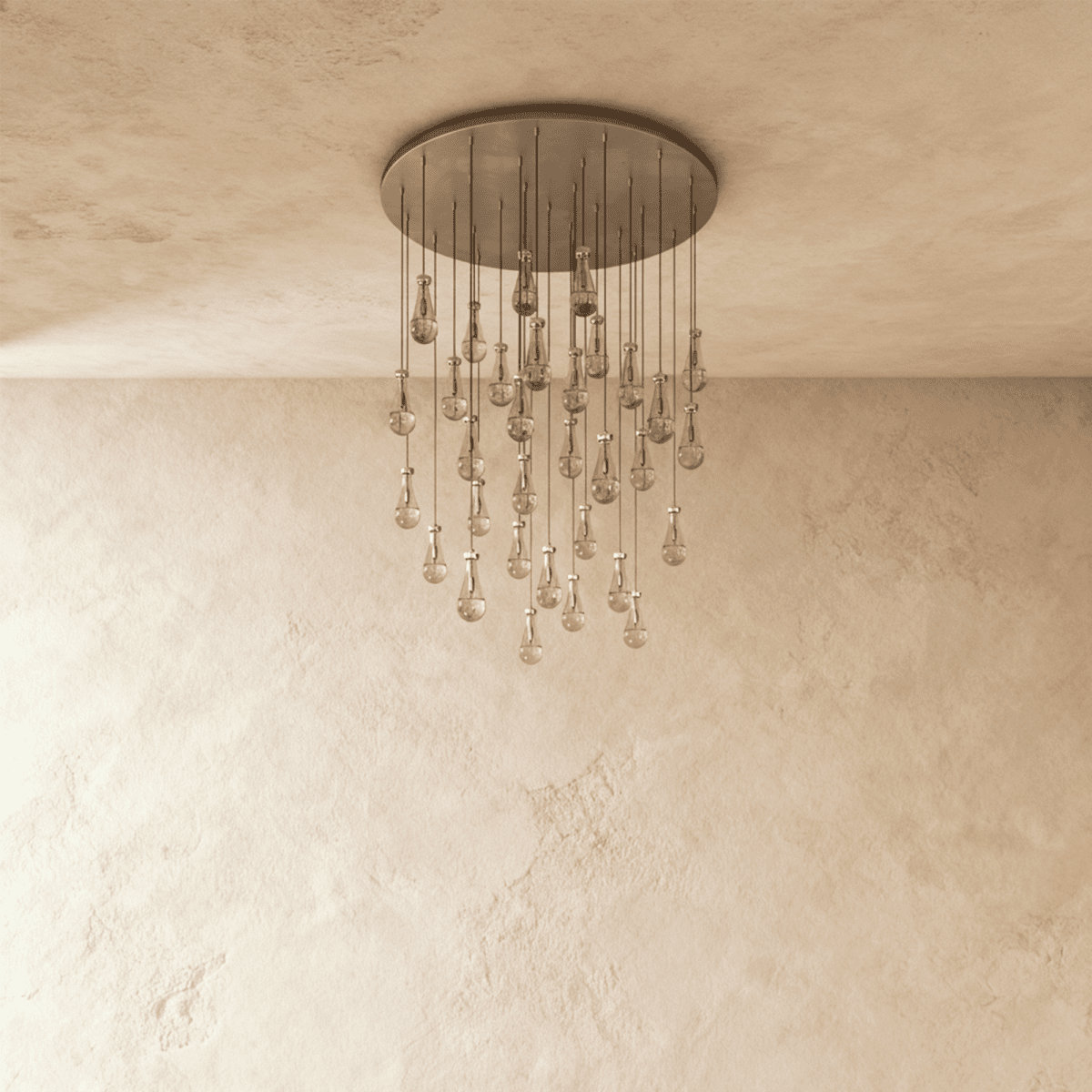 nuvlight Pulcher Modern Luxury Glass Tear Chandelier