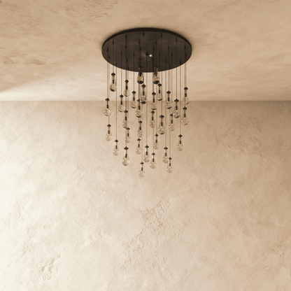 nuvlight Pulcher Modern Luxury Glass Tear Chandelier
