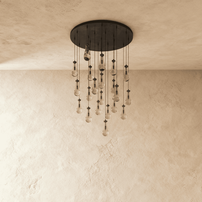 nuvlight Pulcher Modern Luxury Glass Tear Chandelier