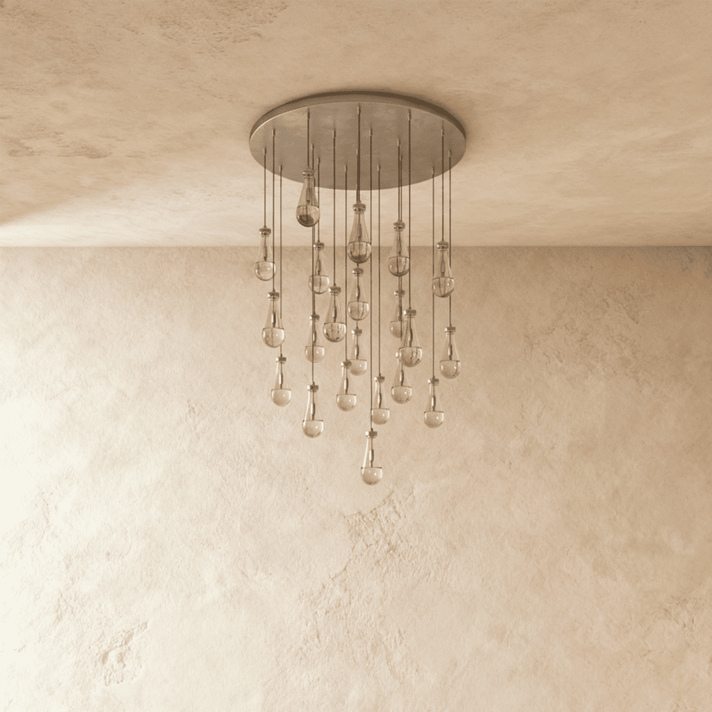 nuvlight Pulcher Modern Luxury Glass Tear Chandelier