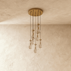 nuvlight Pulcher Modern Luxury Glass Tear Chandelier