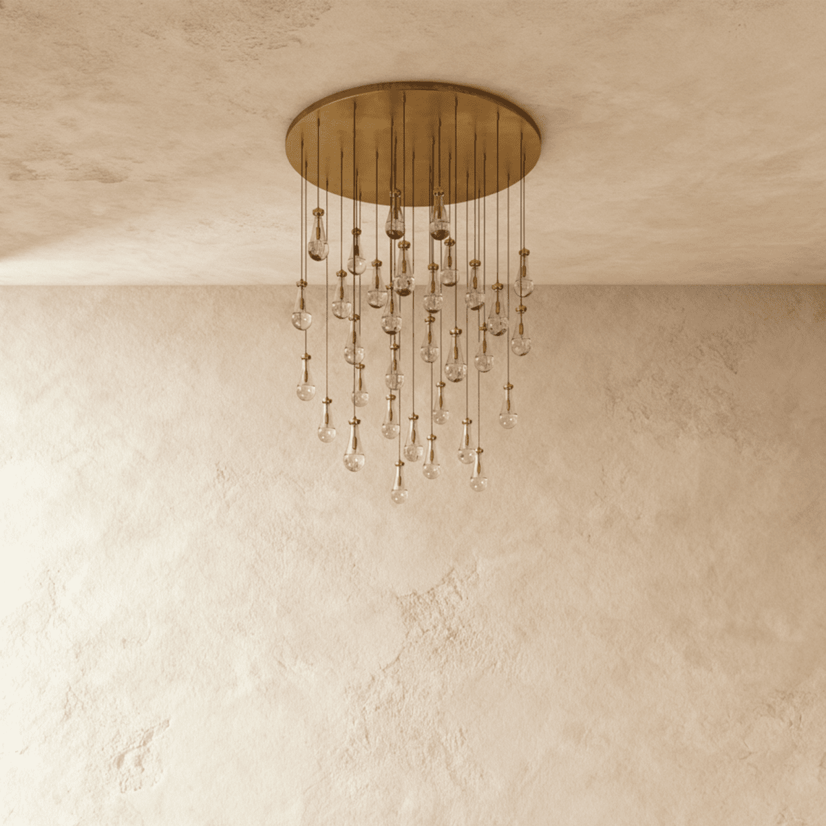 nuvlight Pulcher Modern Luxury Glass Tear Chandelier