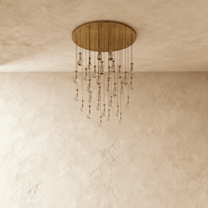 nuvlight Pulcher Modern Luxury Glass Tear Chandelier