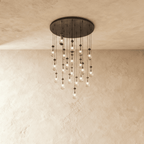 nuvlight Pulcher Modern Luxury Glass Tear Chandelier
