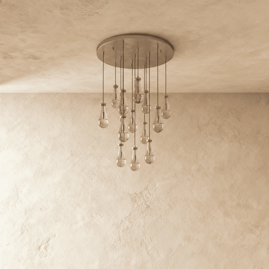 nuvlight Pulcher Modern Luxury Glass Tear Chandelier