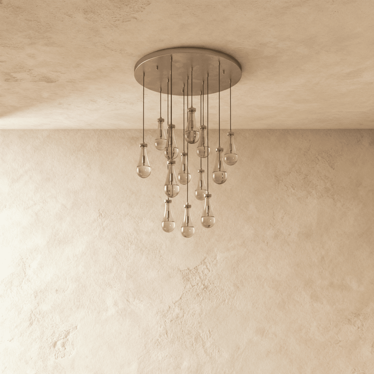 nuvlight Pulcher Modern Luxury Glass Tear Chandelier
