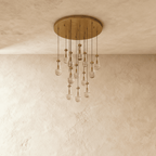 nuvlight Pulcher Modern Luxury Glass Tear Chandelier