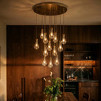 nuvlight Pulcher Modern Luxury Glass Tear Chandelier