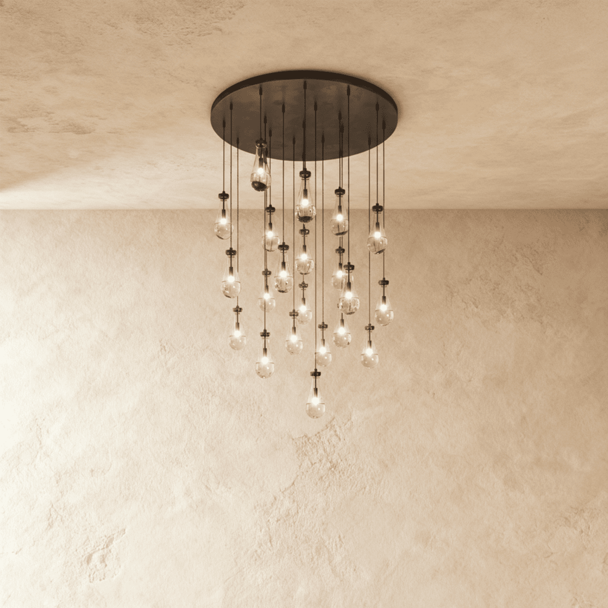 Pulcher Glass Tears Chandelier - Residence Supply