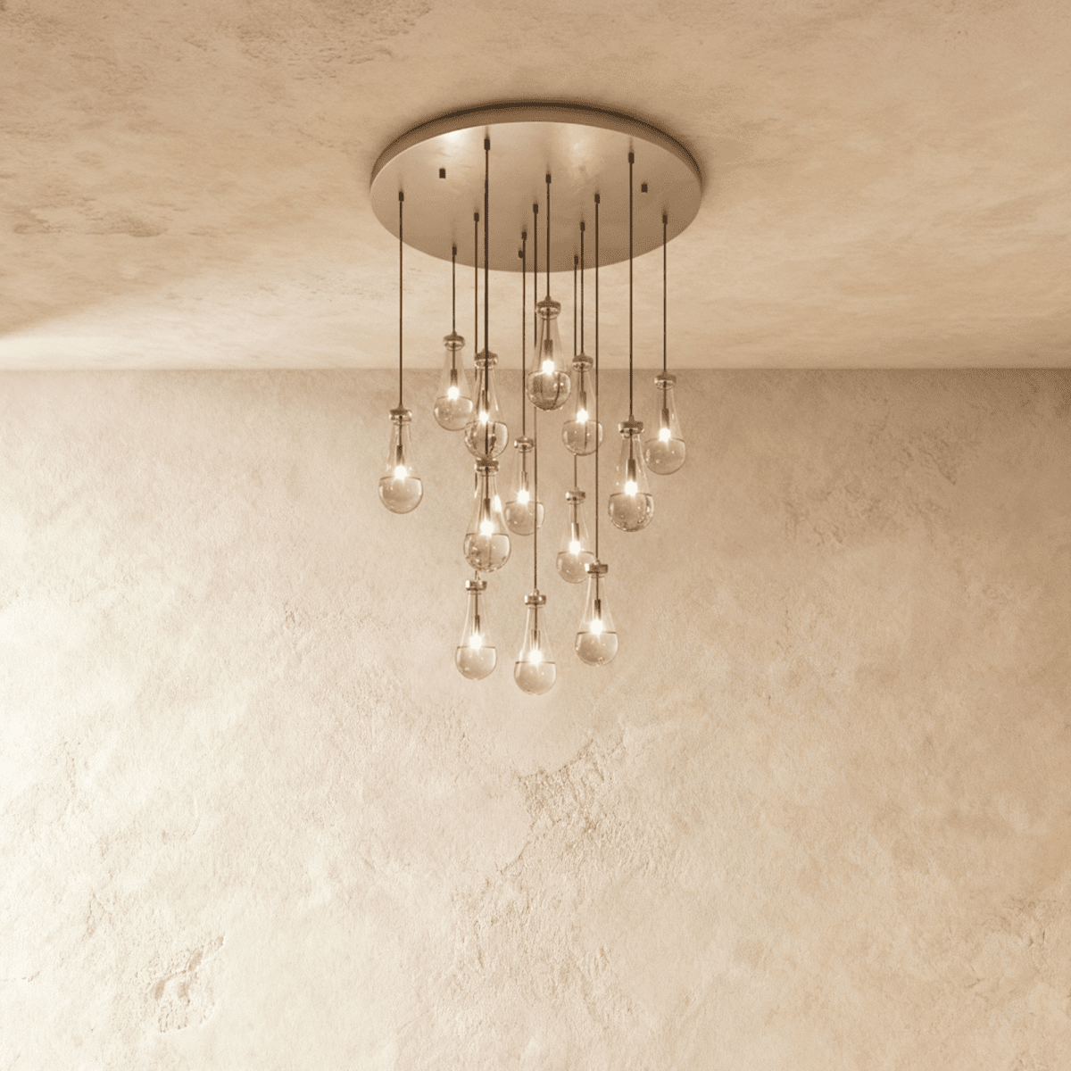 Pulcher Glass Tears Chandelier - Residence Supply