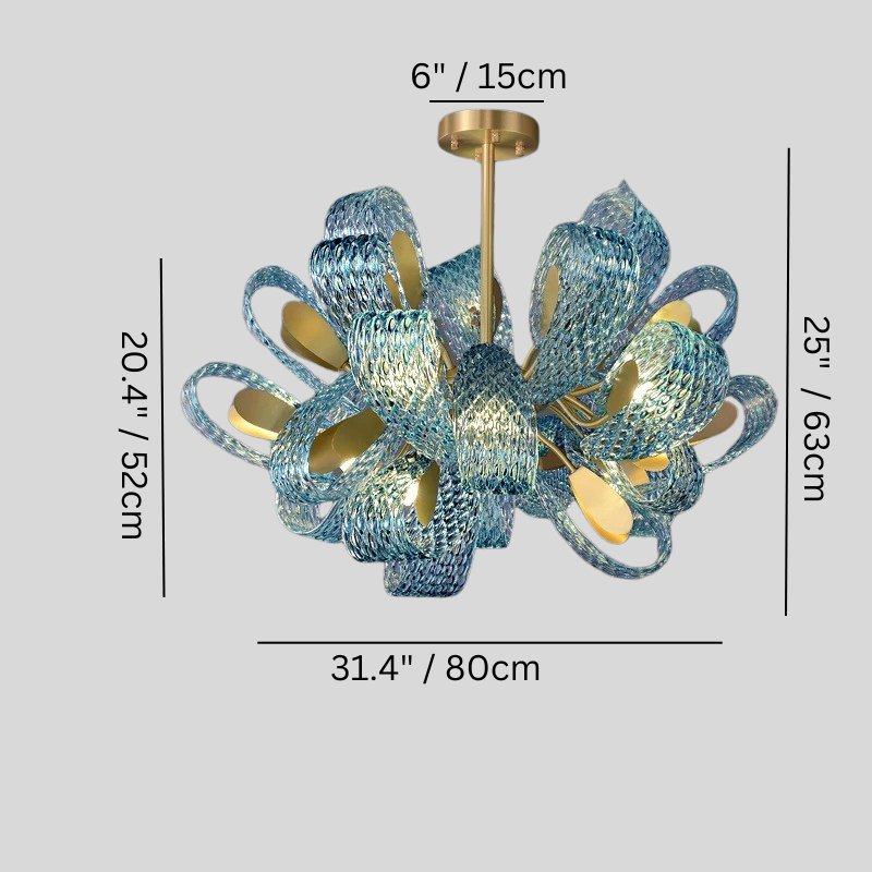nuvlight Radiantia Modern Luxury Statement Chandelier