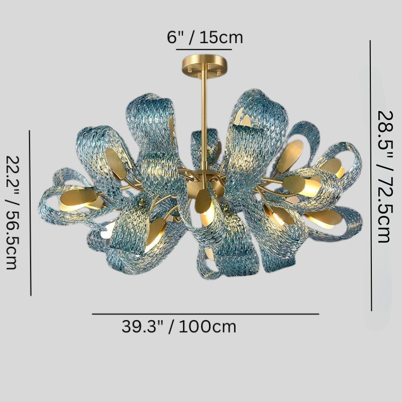 nuvlight Radiantia Modern Luxury Statement Chandelier