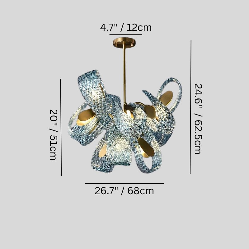 nuvlight Radiantia Modern Luxury Statement Chandelier