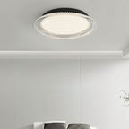 nuvlight Serra Modernist Textured Acrylic Flush Mount