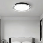 nuvlight Serra Modernist Textured Acrylic Flush Mount