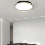 nuvlight Serra Modernist Textured Acrylic Flush Mount