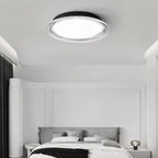 nuvlight Serra Modernist Textured Acrylic Flush Mount