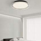 nuvlight Serra Modernist Textured Acrylic Flush Mount
