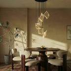 nuvlight Sheets Modernist Layered Translucent Sail Chandelier