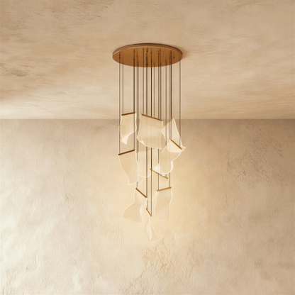 Sheets Chandelier (Round Ceiling Mount) - Residence Supply
