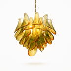 nuvlight Soynix Luxury Murano Glass Leaf Chandelier