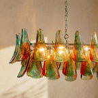nuvlight Soynix Luxury Murano Glass Leaf Chandelier