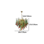nuvlight Soynix Luxury Murano Glass Leaf Chandelier