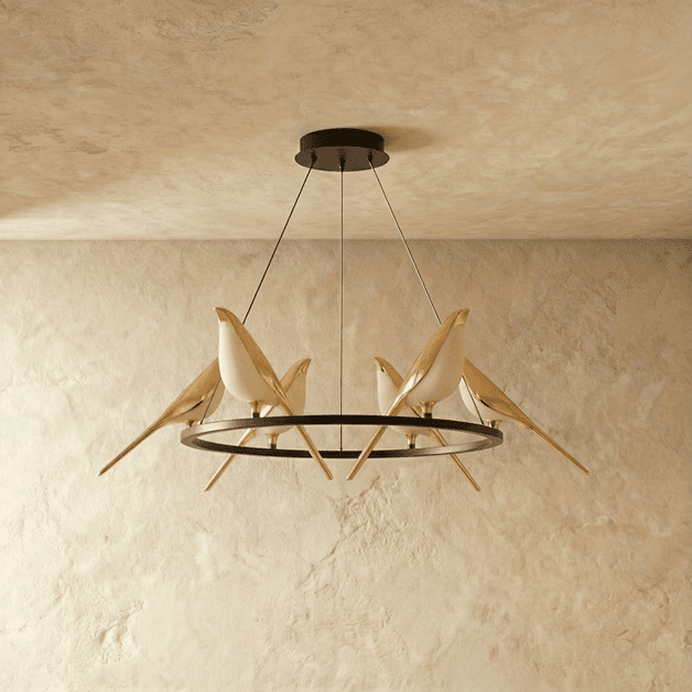 nuvlight Avian Modernist Origami Bird Pendant Light