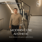 nuvlight Tinara Modernist Staggered Cascade Staircase Chandelier