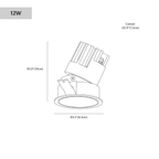 nuvlight Velar Modernist IP65 Adjustable Anti-Glare Downlight
