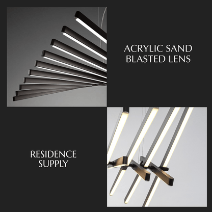 nuvlight Waves Modern Fluid LED Chandelier