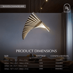 nuvlight Waves Modern Fluid LED Chandelier