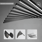 nuvlight Waves Modern Fluid LED Chandelier