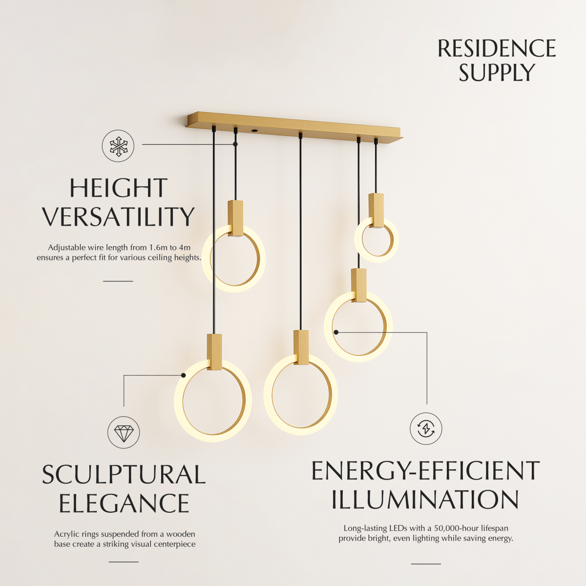 nuvlight Zalaph Modern Luxury Crystal Chandelier