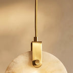 nuvlight Zenqua Modernist Spherical Alabaster Pendant Light