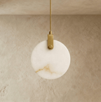 nuvlight Zenqua Modernist Spherical Alabaster Pendant Light