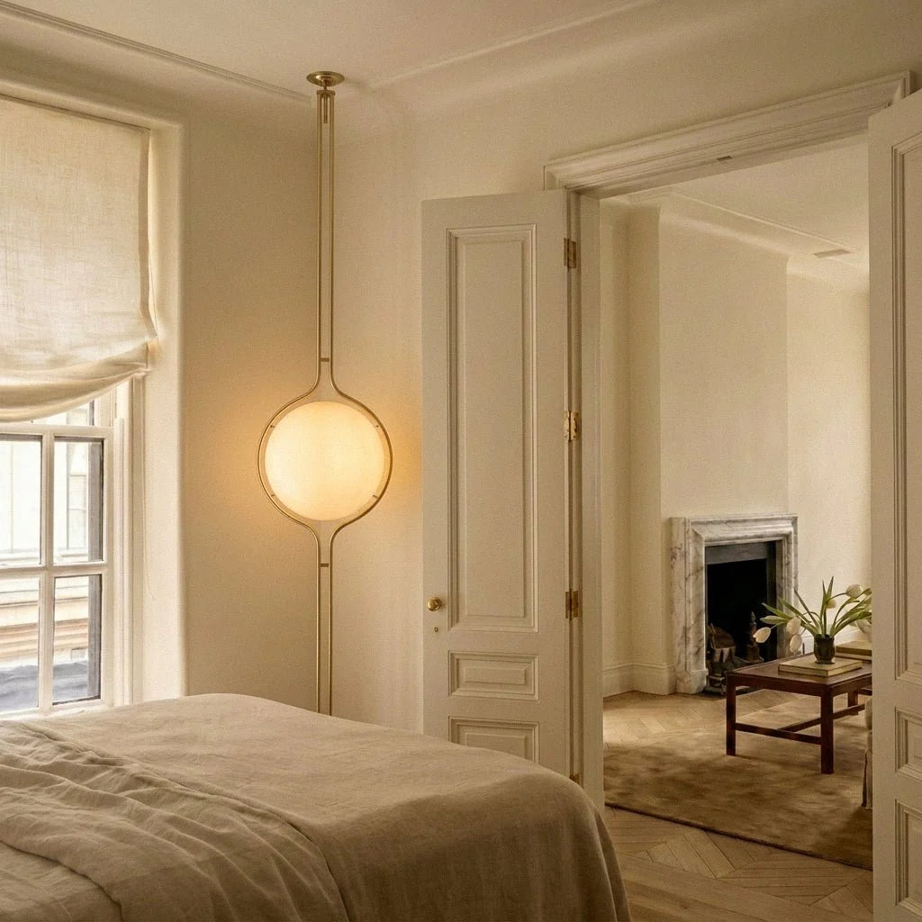 nuvlight Zuru Modernist Floor-to-Ceiling Column Tension Lamp